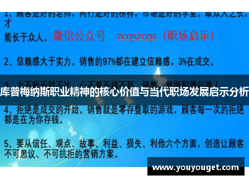 库普梅纳斯职业精神的核心价值与当代职场发展启示分析